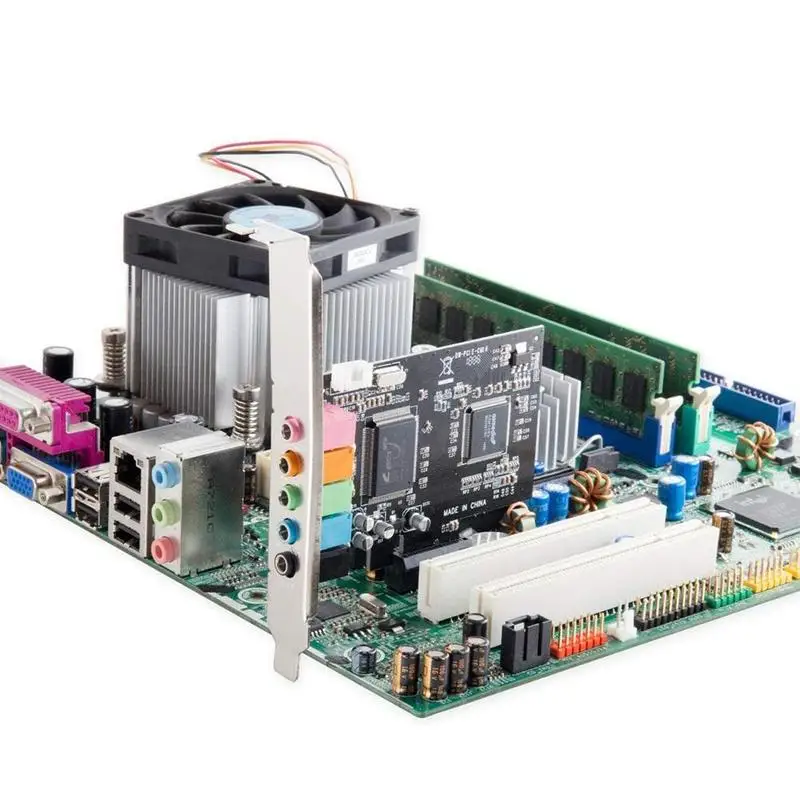

Высокая производительность PCI Express x1 PCI-E 5.1ch 4/6 канал CMI8738 Чипсет аудио цифровой звуковой карты для майнера биткоинов добычи полезных ископае...