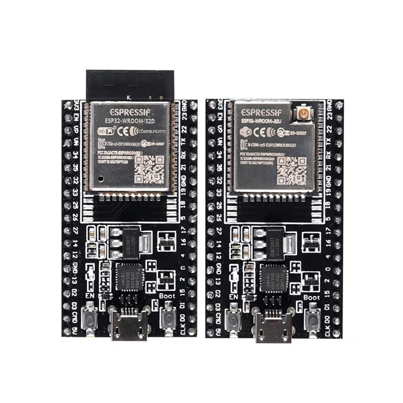 Двухъядерный процессор ESP32-DevKitC, Bluetooth и Wi-Fi, MCU ESP32-WROOM-32D ESP32-WROOM-32U с низким энергопотреблением