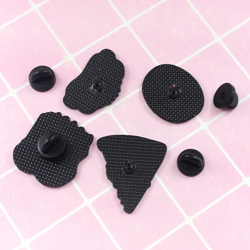 Значки с героями мультфильмов Скелет еда брошь забавные булавки Эмаль Булавка