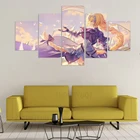 5 шт., настенные плакаты с японским аниме-рисунком