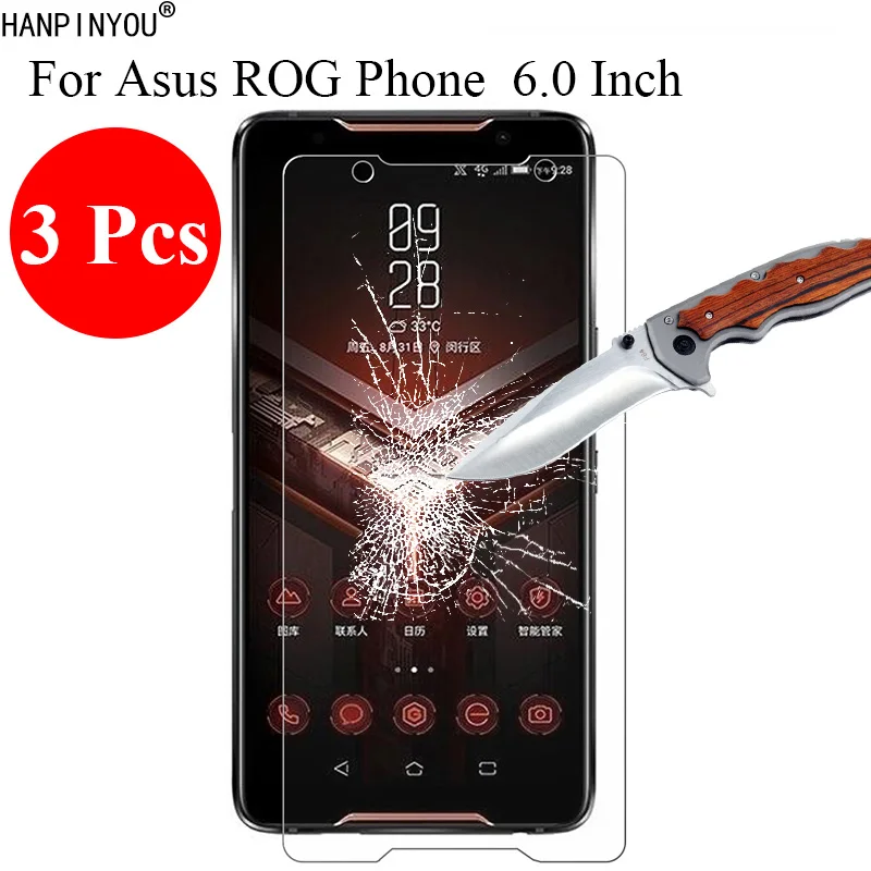 3 шт./лот новинка 9H 2.5D закаленное стекло Защитная пленка для Asus ROG Phone 6 0 &quot+ чистые