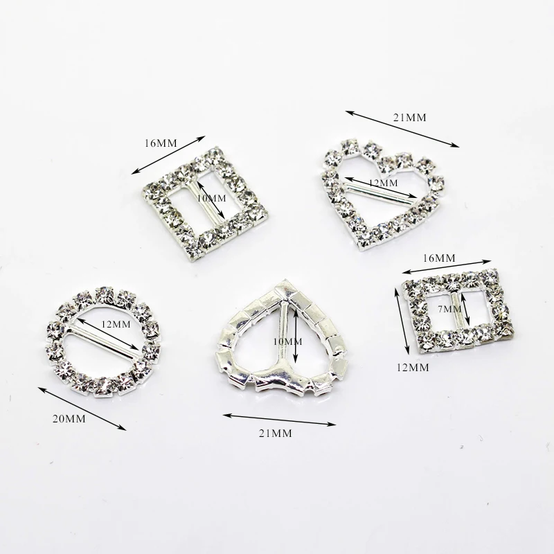 ZMASEY/Лидер продаж 10 шт./лот пряжки со стразами украшенные Свадебная лента и ремень