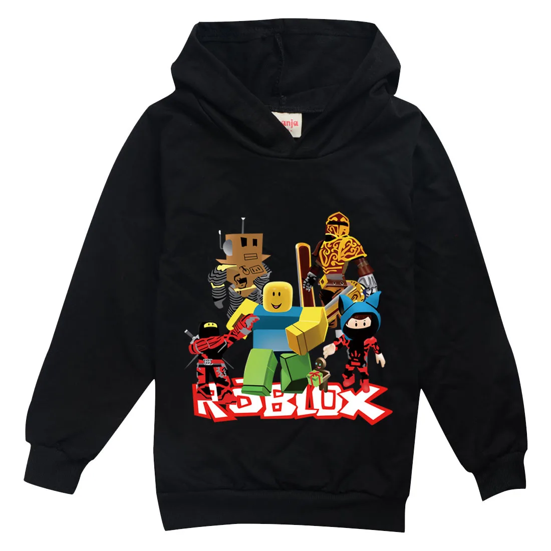 

Autumn cartoon hoodie baby girl sweatshirt Children Clothing Robloxing kid hoodies clothes boys cotton costume christmas t-shirt
