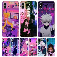 anime vaporwave glitch hot silicon call phone case for apple iphone 11 13 pro max 12 mini 7 plus 6 x xr xs 8 6s se 5s cover