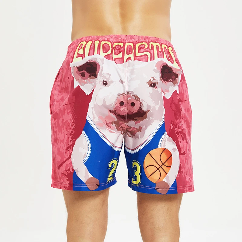 

Plus size Men Clothes Brand Summer Fashion Men Quick Dry Swimwear Beach Pants Loose 3d Printing Boxer Swim Trunks Surf Shorts