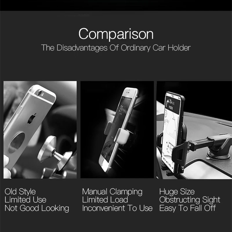 Металлический магнитный автомобильный держатель для телефона мини-держатель с