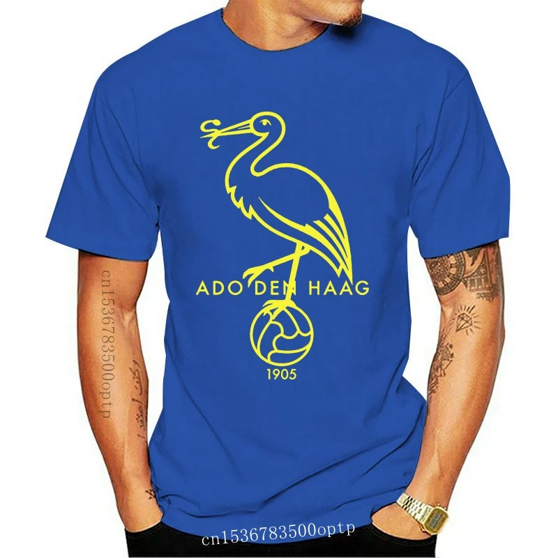 

New ADO Den Haag club fans Tees T-Shirt Uomo FREDDO Logo classico della Moda De Residentie club Campionato Olanda Olanda Kyocera