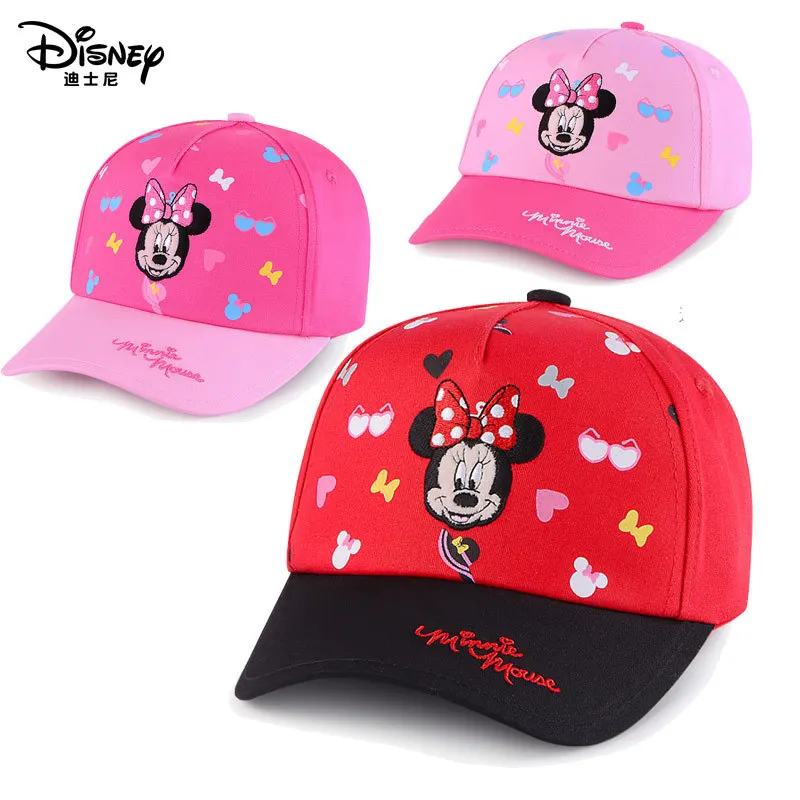 

Disney Children Hat Girls Boys Baby Cap Girl Toddler Sun Baseball Hat Baby Mickey Minnie Mouse Cotton Beach Cartoon Good Quality