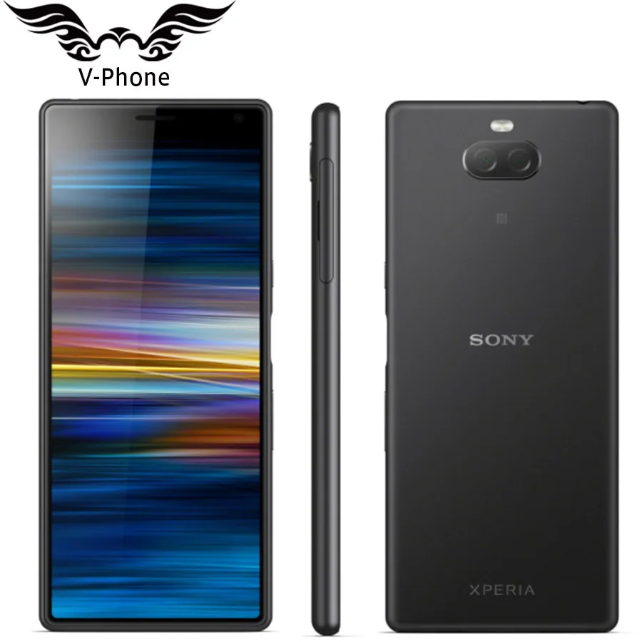 Мобильный телефон sony Xperia 10 4 Гб 64 Гб Dual SIM I4193 6 дюймов 1080x2520 Восьмиядерный процессор Snapdragon NFC 13MP Android 9
