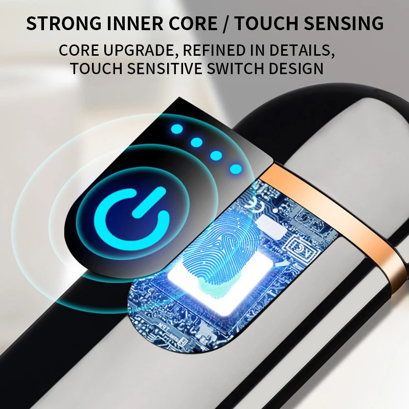 Windproof Dual Arc Lighter Flameless Electronic USB Rechargeable Electric for Cigarette Candle with LED Power Display | Дом и сад