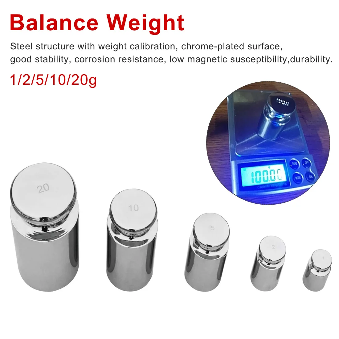 Безмен для измерения веса 1 г 2 5g 10 20 г|mini weight|calibration gramcalibration gram scale weight |