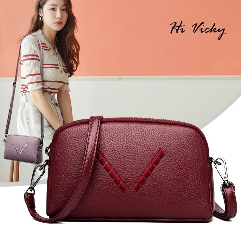 

Famous Designer Brand 2021 Fall New Luxury Fashion Women Shoulder Bag Classic Red Purple Ladies Messenger Bag High Quality Bag
