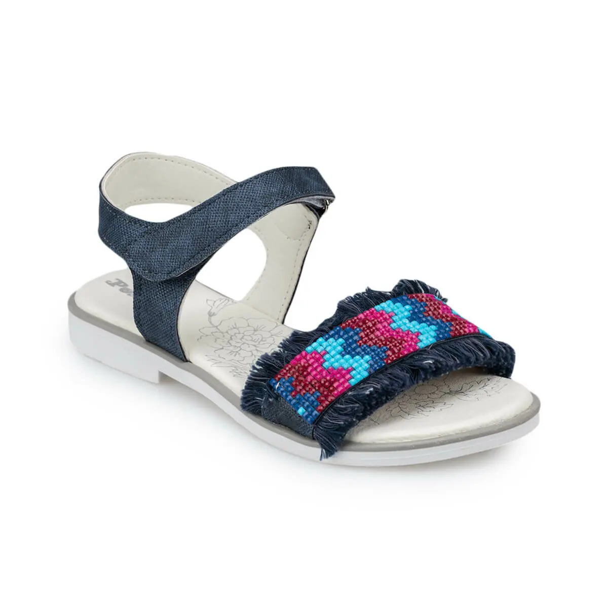 

FLO 91.511281.F Navy Blue Female Child Sandals Polaris