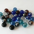 50 шт. 16 мм стеклянные мраморные шарики, шарики для пинбола, шармы для машины, домашние украшения для аквариума, ваза, игрушки для аквариума для детей