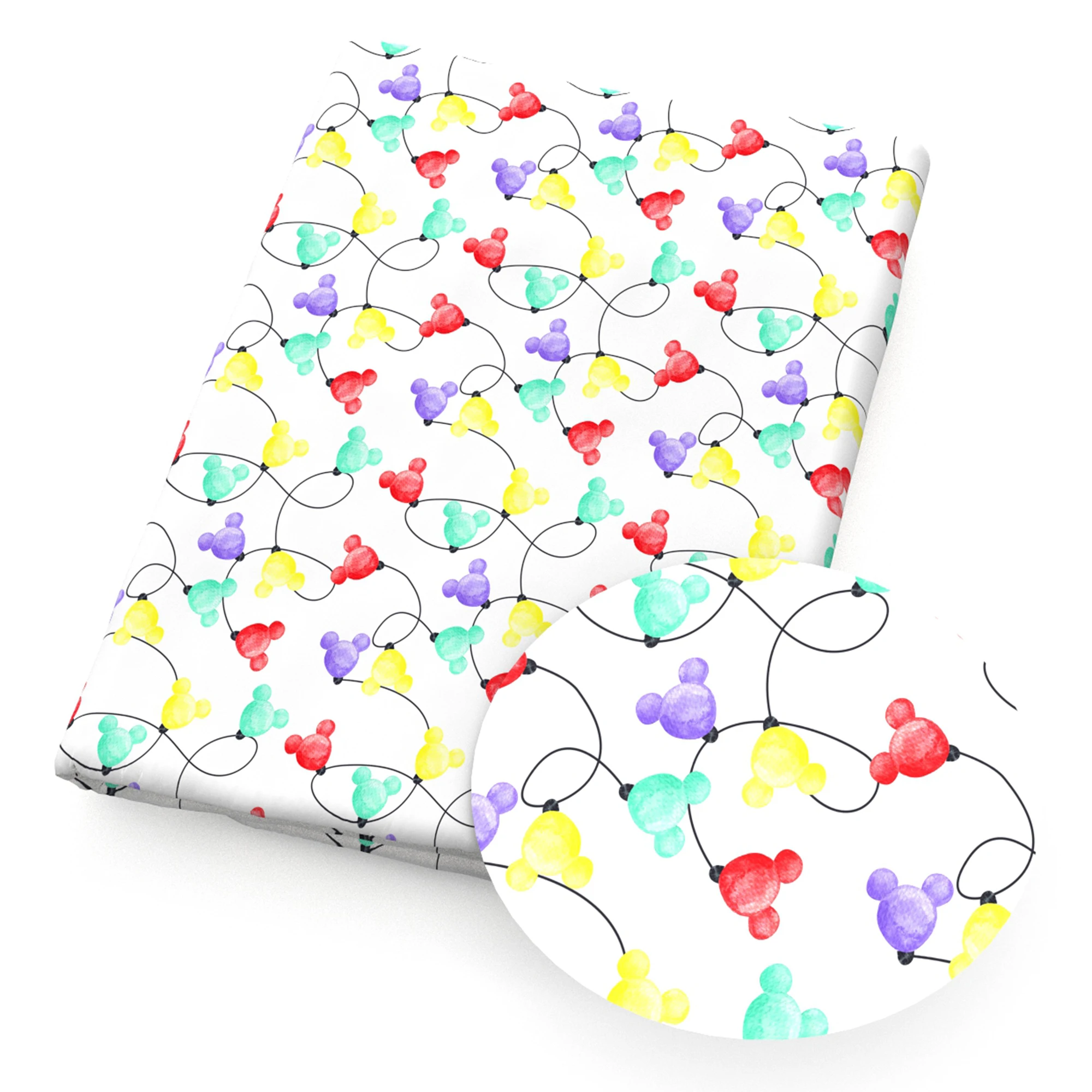 Мультяшные животные ручная работа полиэстер хлопок/4 способа стрейчевая ткань