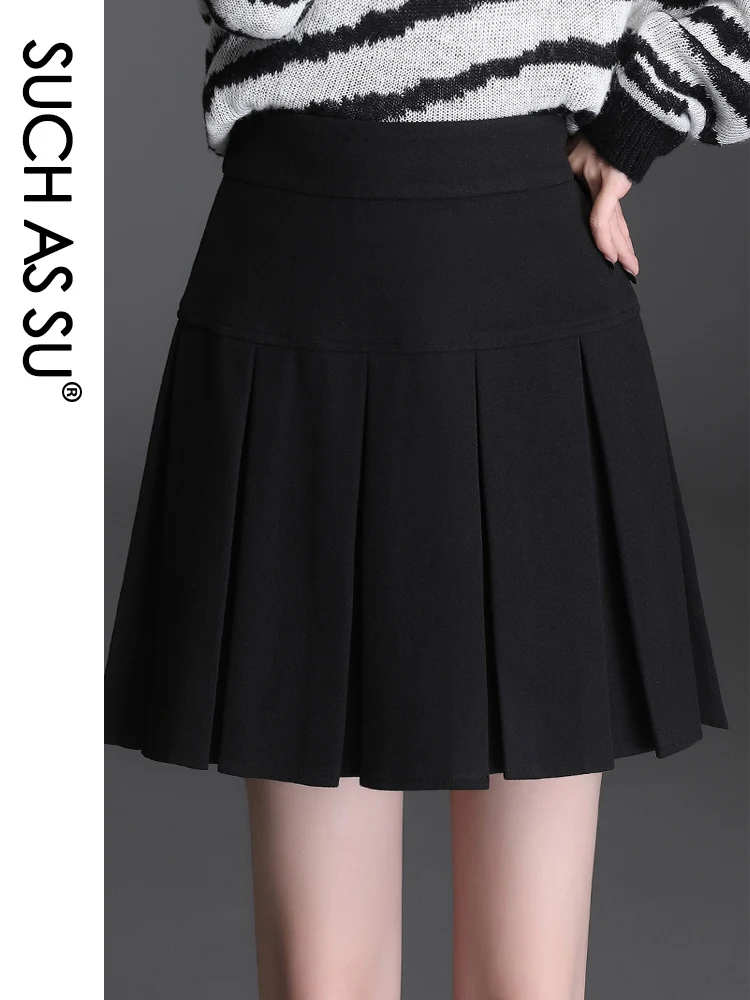 

Юбка-мини женская плиссированная с высокой талией, Размеры S-XXXL