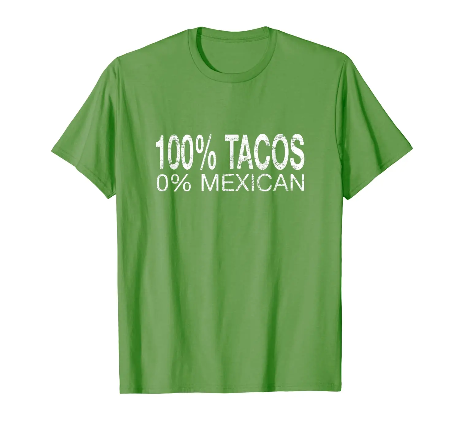 Мексиканская футболка Tacos 100% 0% | Мужская одежда
