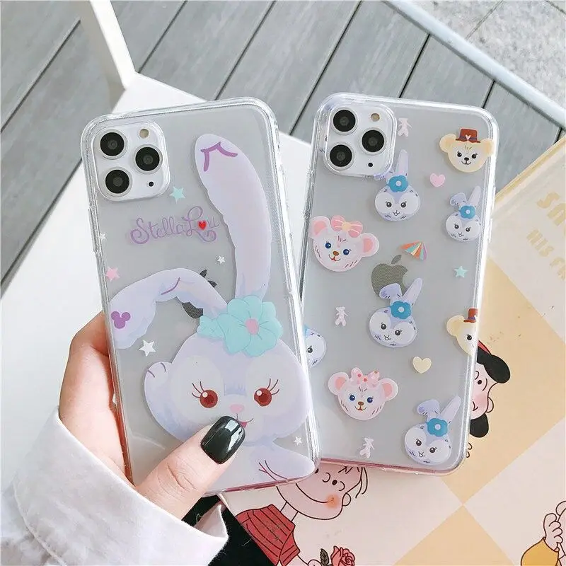 Clear Cases For Iphone 6 6s 7 8 Plus X Xs 11 Pro Max Cute Cartoon Soft TPU Ballet Rabbit Shinchan Transperent Coque Phone Case |
