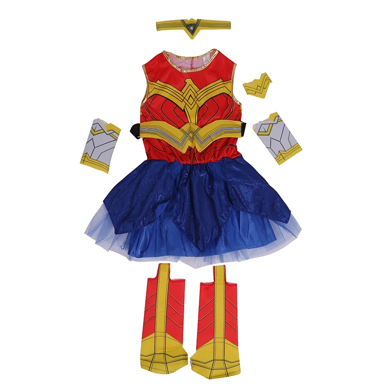 роскошный Детские Хэллоуинский костюм DC Супергерой Чудо женщина девушка Amazon