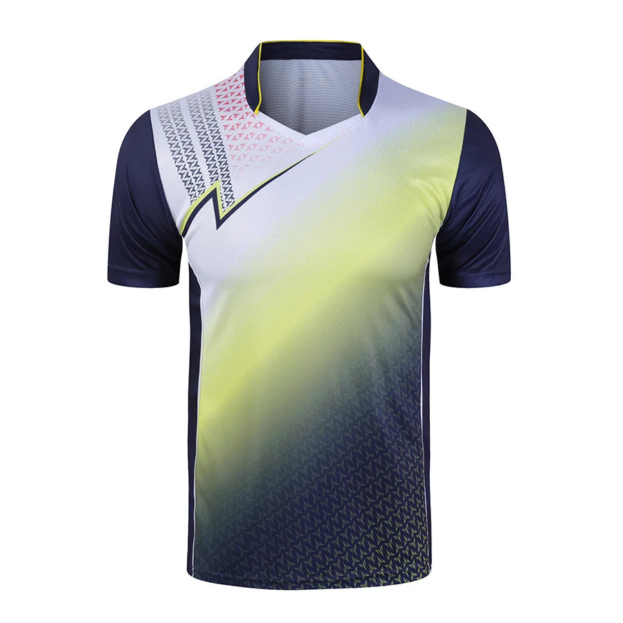 

New sport badminton shirt Men Running shirts , Women fitness workout tennis shirts ,Table Tennis shirts Quick-Dry shirt