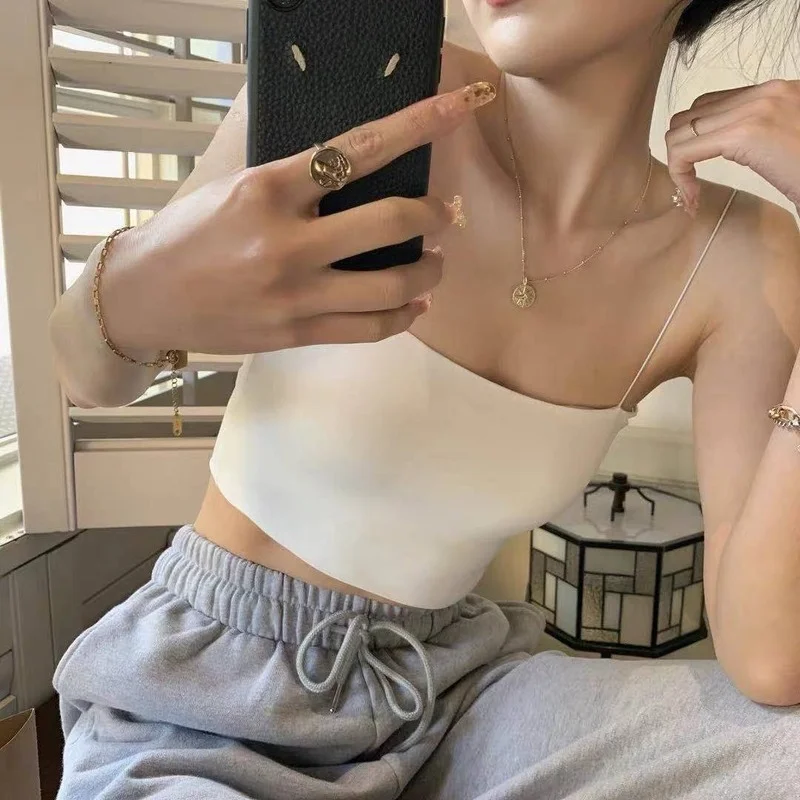 Майка женская летняя однотонная элегантная с открытой спиной | Женская одежда