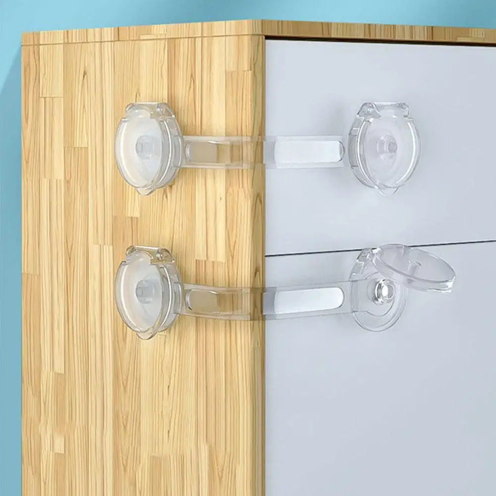 

5/10 PCS Baby Safety Children Lock Kids Security Protector Baby Safety Lock Cupboard Cabinet Door Drawer Furniture Safety Locks