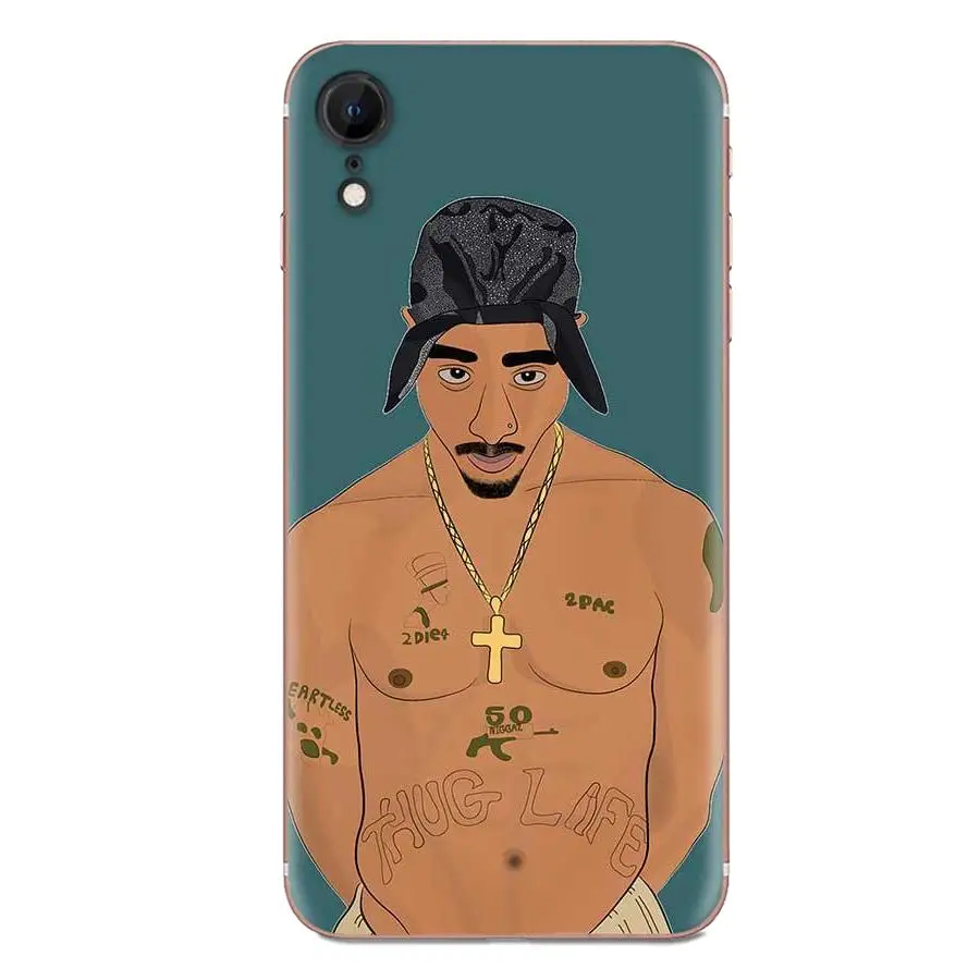 2pac Tupac Shakur Man для Motorola Moto G G2 G3 G4 G5 G6 G7 Plus Мягкие силиконовые ТПУ прозрачные чехлы |