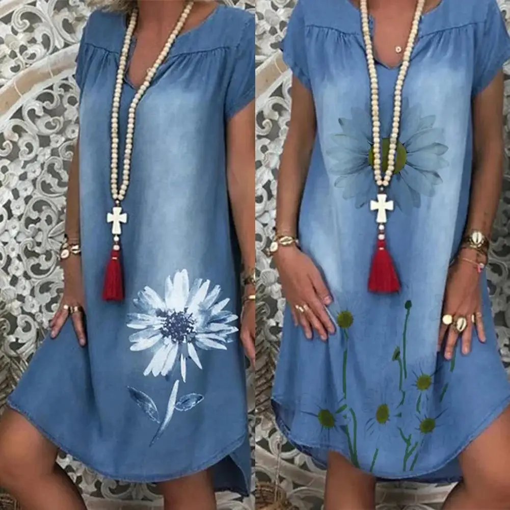 Джинсовые платья для женщин летние повседневные Длинные Вечерние сарафан