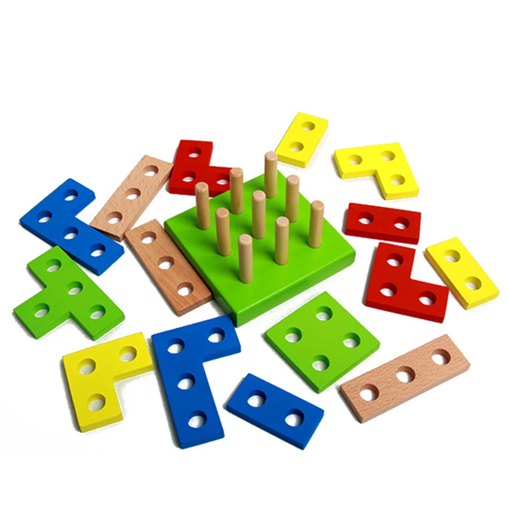 Детские развивающие игрушки Монтессори геометрические обучающие доски