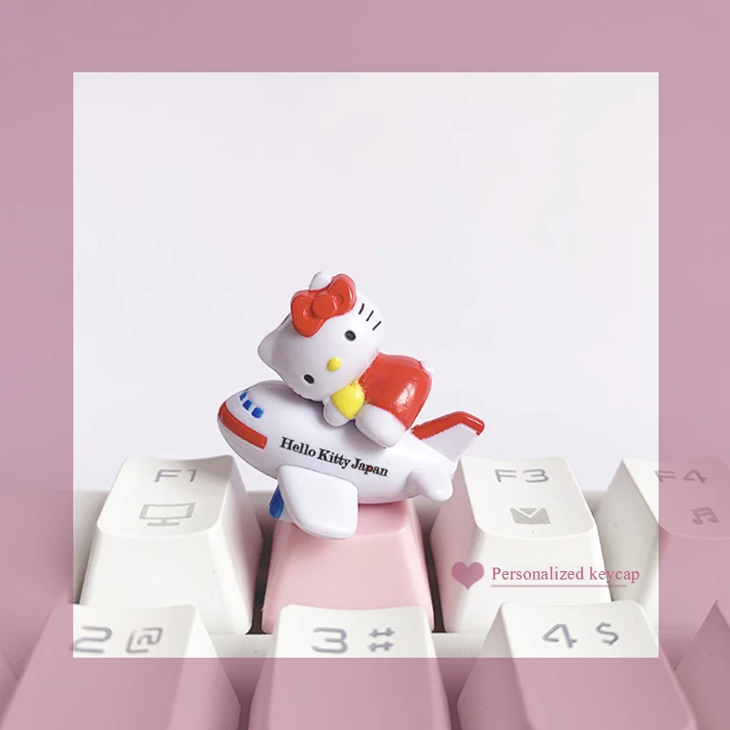 Мультяшные брелки с милым котом персональные Брелоки для ключей R4 розовые