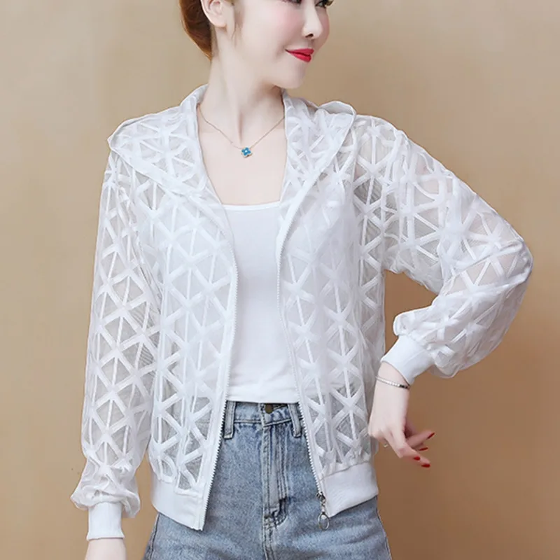 #5357 красная розовая белая сетчатая куртка женская повседневная короткая с