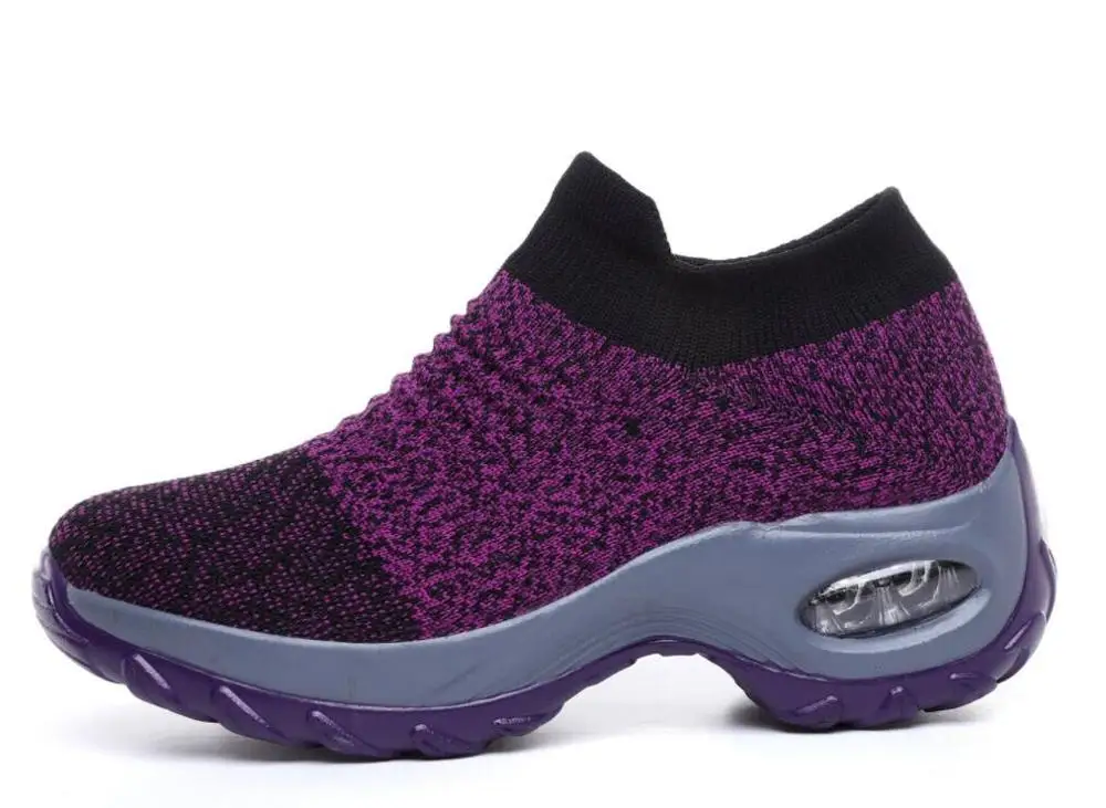 Размера плюс 41 42 Модная женская обувь на платформе Спортивная для бега Мужские