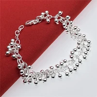 925 sterling silver bracelet with soft beads bracelet for wedding engagement fashion jewelry for women