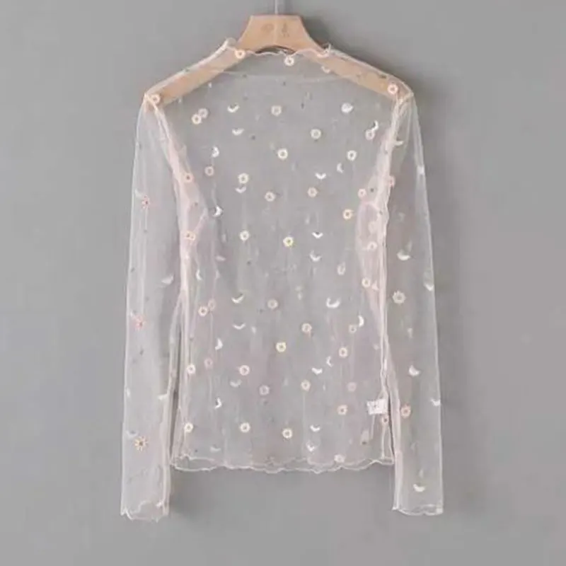 Футболка в Корейском стиле с принтом Маргаритка милая пикантная нижняя рубашка