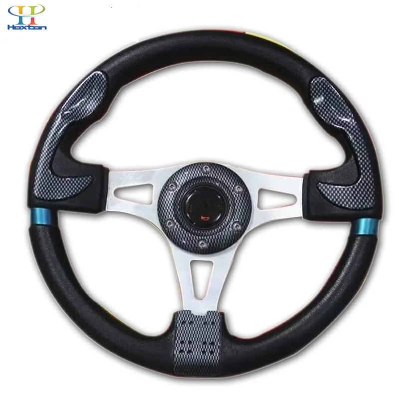 Универсальный ПВХ кожаный руль 320 мм 13 дюймов алюминиевый гоночный для МОМО Дрифт