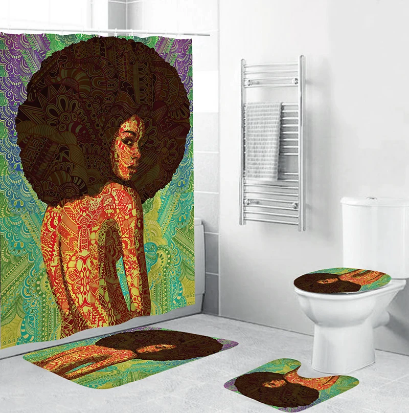 Комплект из 4 предметов для купания сексуальная девушка африканская принт тату