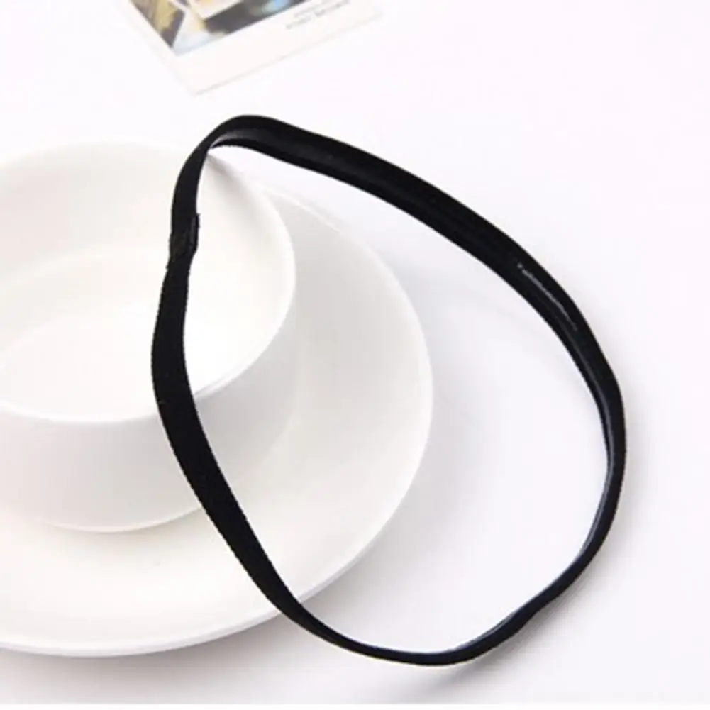 Спортивная Нескользящая тонкая эластичная спортивная повязка на голову для