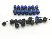 5 SET SP16 Waterproof IP68 2/3/4/5/6/7/9 Pin Chassis Panel Mount Aviation Plug Cable Connector New