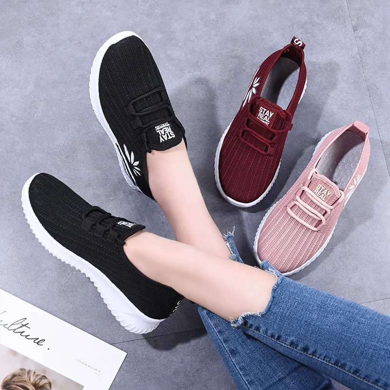 Women Casual Shoes Mesh Woman Fashion Sneaker Loafer Mujer  Flats Casual Shoes Women Comfortable running shoes size36-40