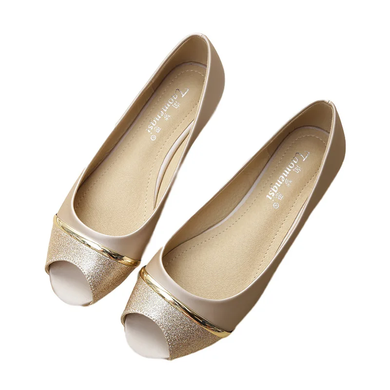 

2021 New Fish Mouth Single Shoes Women Flats Shoes Non-slip Sandals Shoes for Women Zapatos De Mujer Lady Shose Women Summer