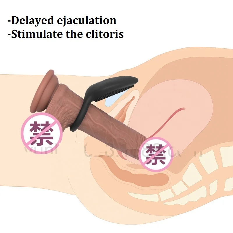 Кольцо вибратор на пенис Задержка эякуляции usb зарядка петух кольцо вибрирует