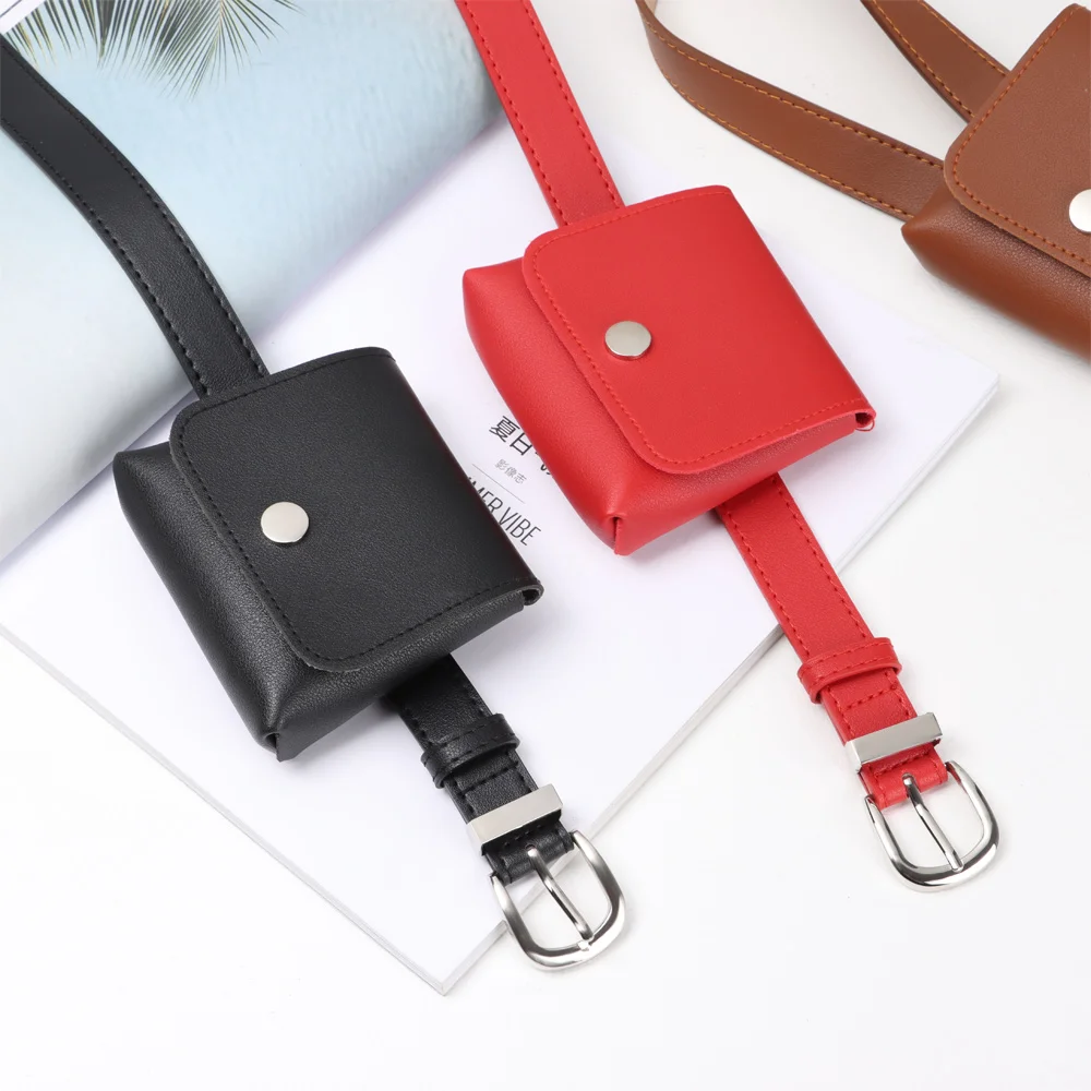 Модные женские Поясные Сумки из искусственной кожи однотонная женская сумочка