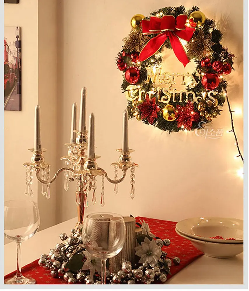 Венки декоративные сосновые иглы из ротанга гирлянды коробка украшения для дома