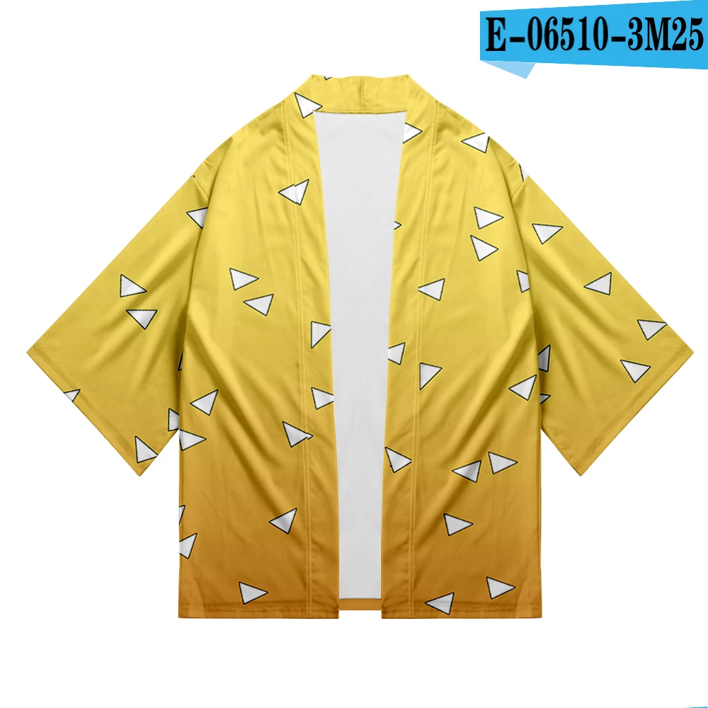 Kimonos японское женское кимоно Аниме демон Slayer то же кимоно кардиган для костюмированного представления пара кимоно юката лето осень Ориент кимоно - Цвет: 3D