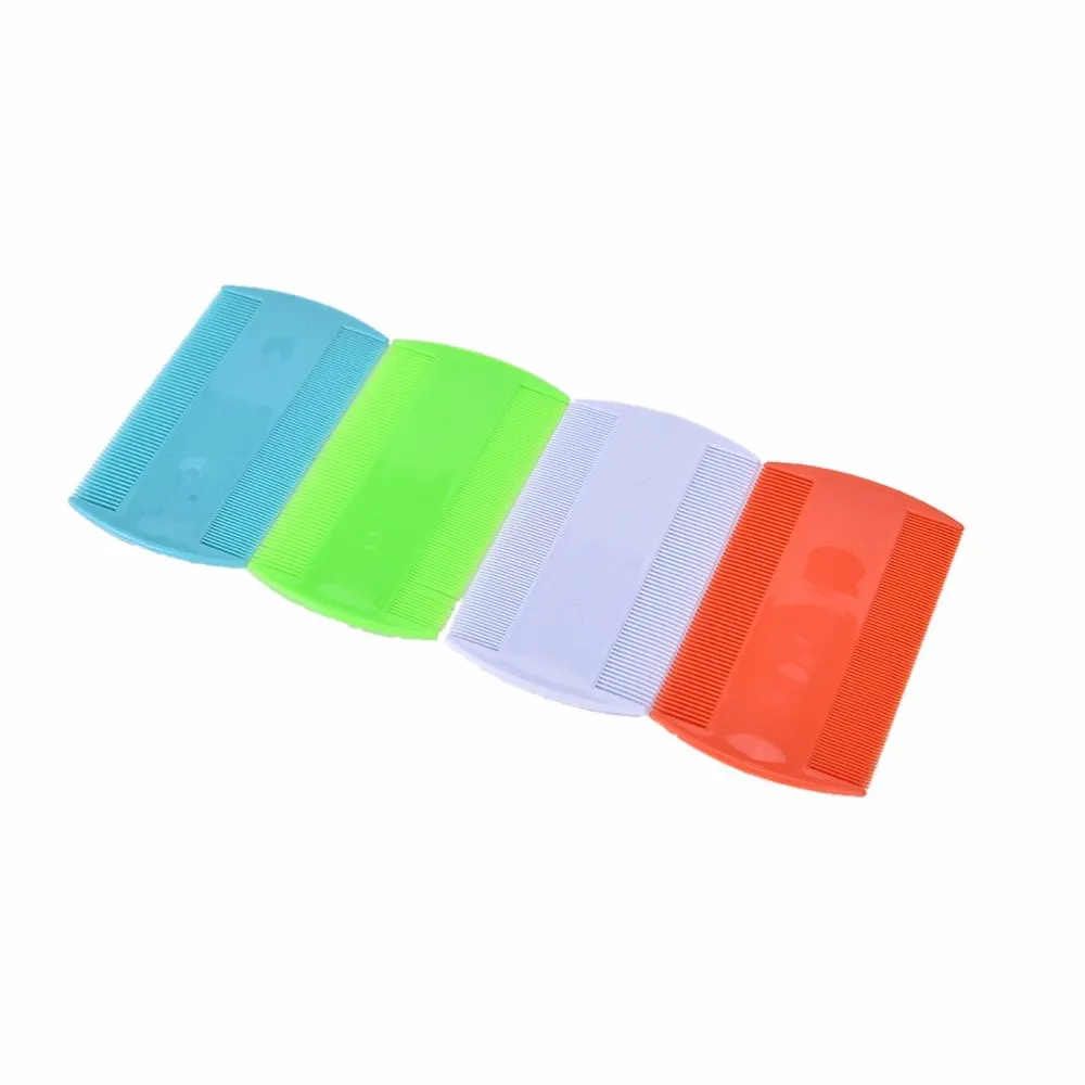 

1PC Puppy Durable Double Side Nit Combs Pet Plastic Head Lice Comb Head Lice Removal Cat Dog Comb Random Color