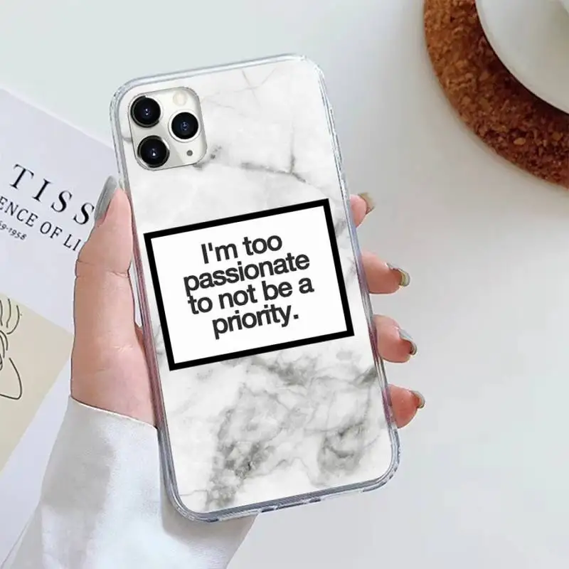 

marble Alphabetic text pattern Phone Case For iphone 12 5 5s 5c se 6 6s 7 8 plus x xs xr 11 pro max