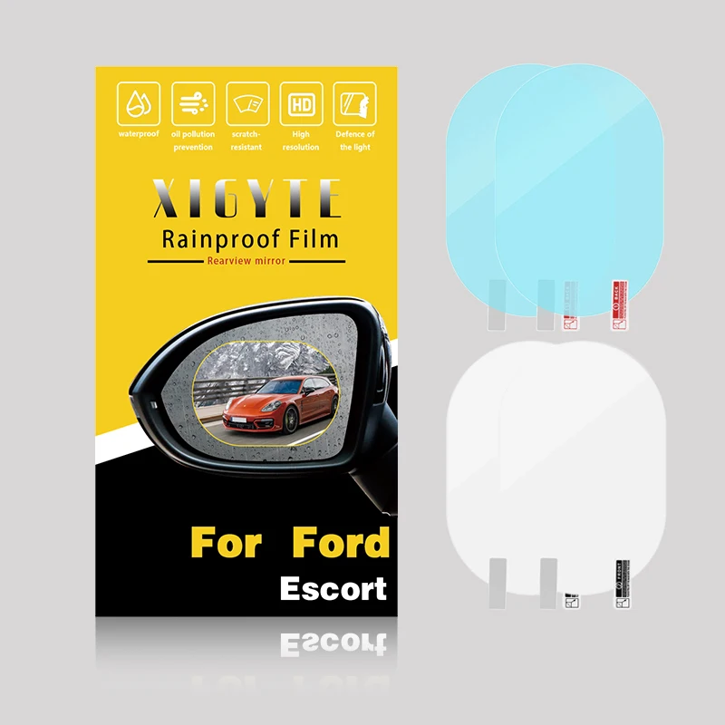 

XIGYTE For Ford Escort Coupe Sedan Wagon 1991-2003 Anti Fog Sticker Mirror Window Clear Rearview Mirror Protective Waterproof