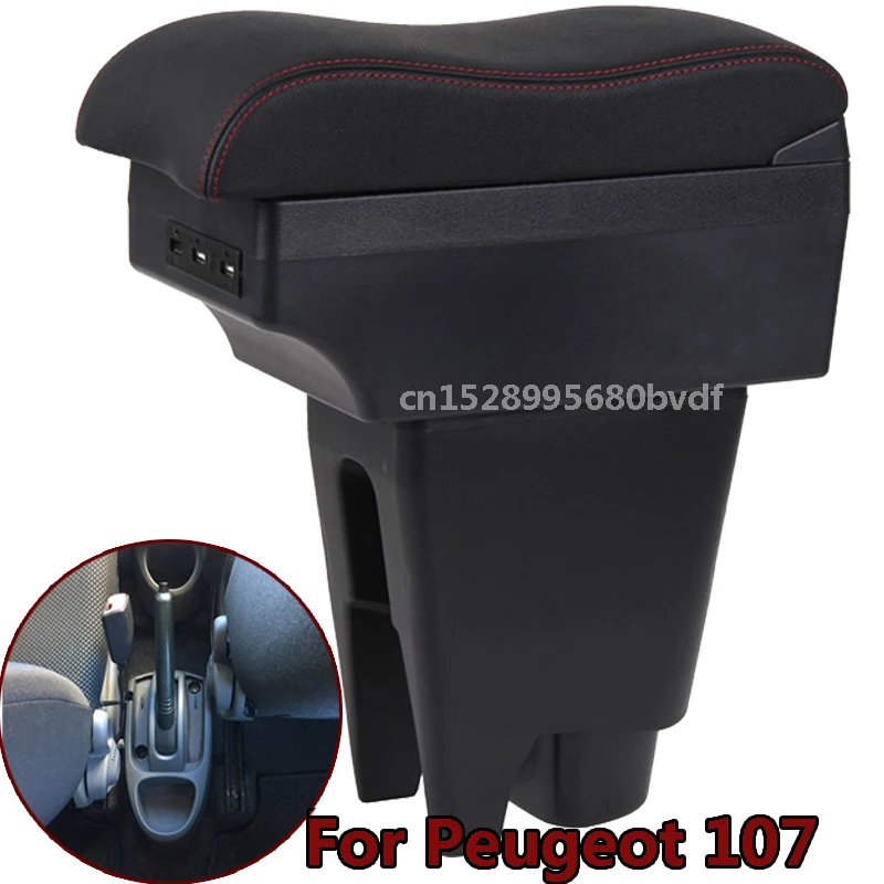 

Подлокотник для Peugeot 107 для Citroen C1/Toyota Aygo BJ, центральный подлокотник для магазина, внутреннее хранение, Стайлинг автомобиля