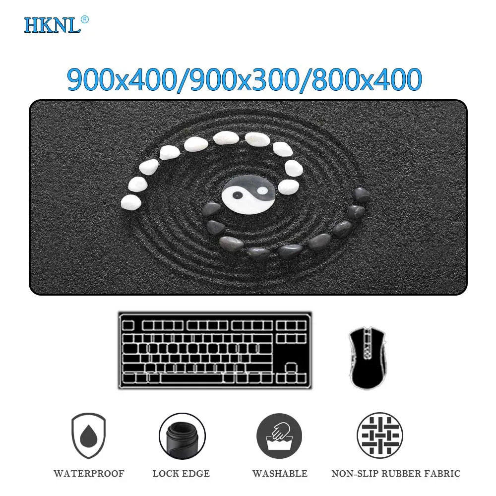 

Pc Gamer Computer Mouse Pad Black and Red Gaming Keyboard Mat Deskmat Computer Accessories Gamer Rug Mat 900x400 DropShipping