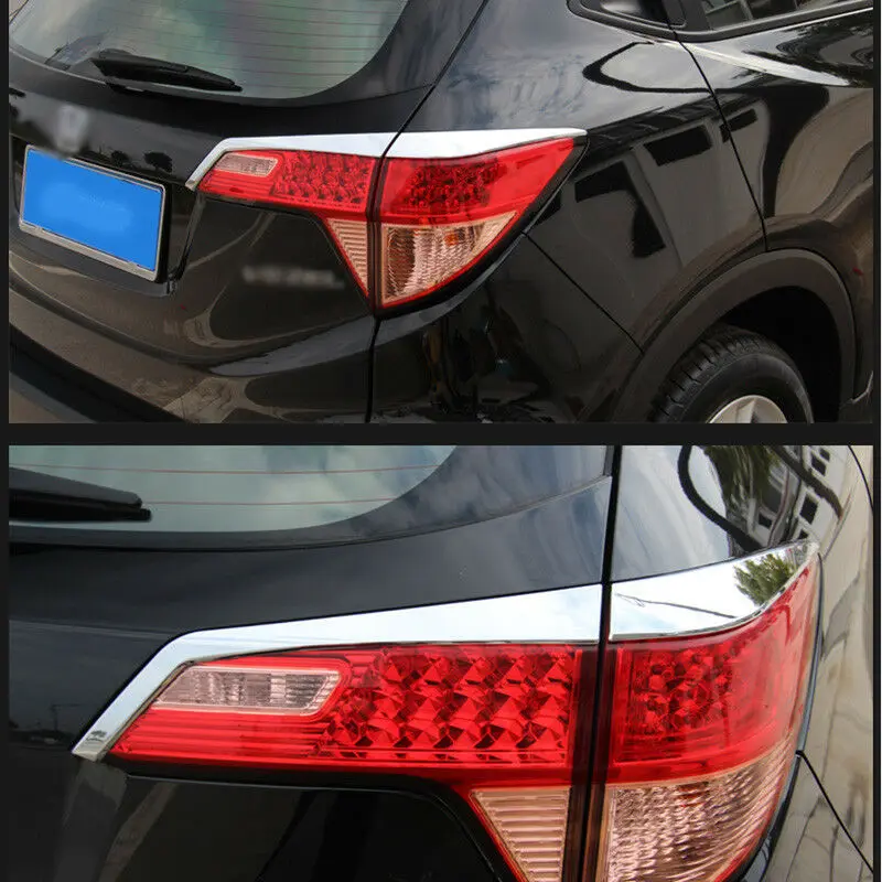 

Chrome ABS Rear Taillight Lamp Lid Cover Trim Molding For Honda Vezel HR-V Anti-scratch Sticker Car Anti-scratch